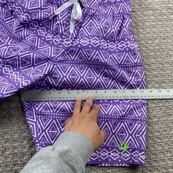 Vintage Pacific Surf Swim Trunks Men Small S Purple Bathing Suit Short Pants - Picture 11 of 12